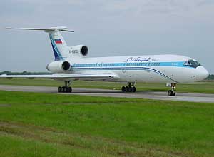 самолёт Ту-154 авиакомпании СИБИРЬ 7K